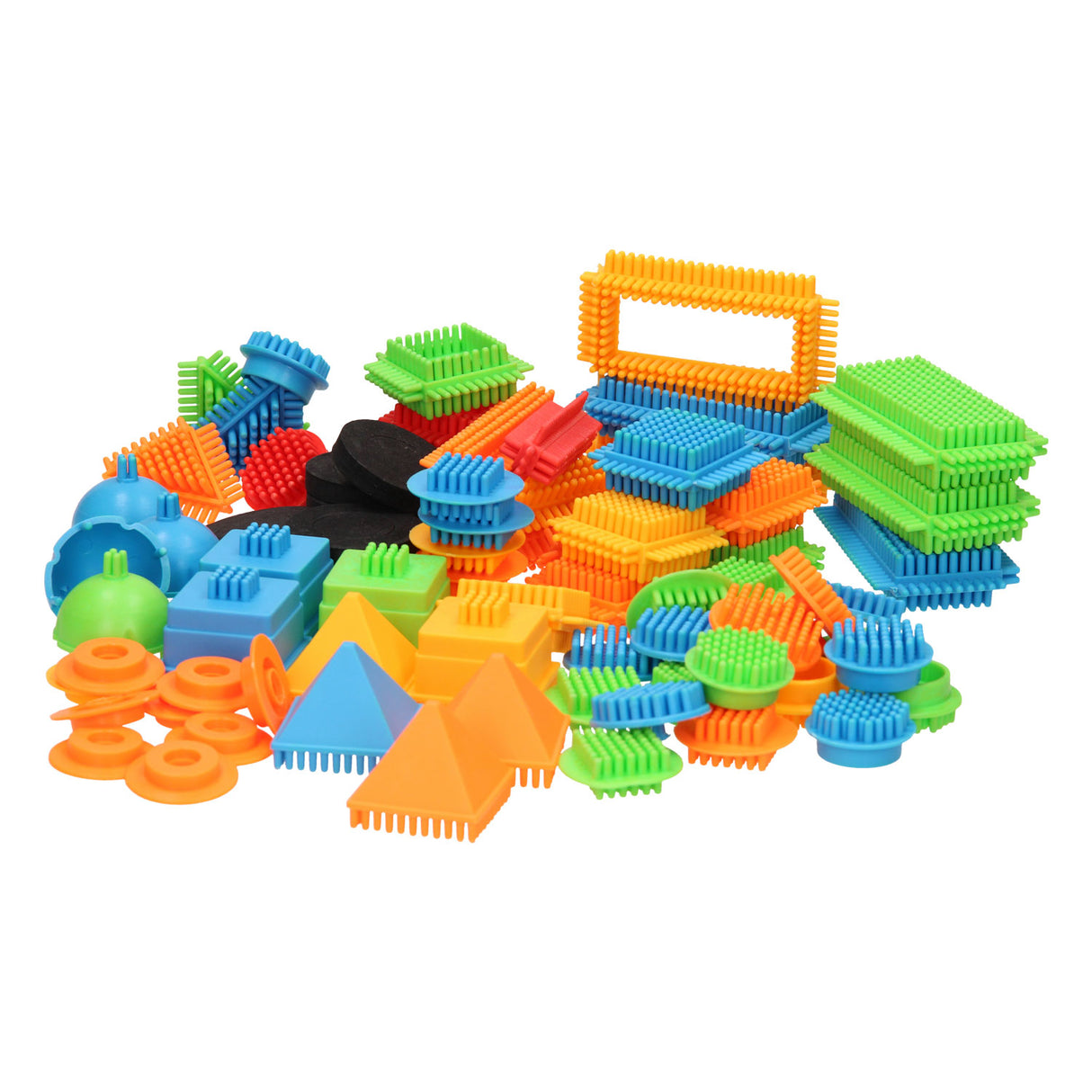 Bristle blocks in storage box, 80pcs.