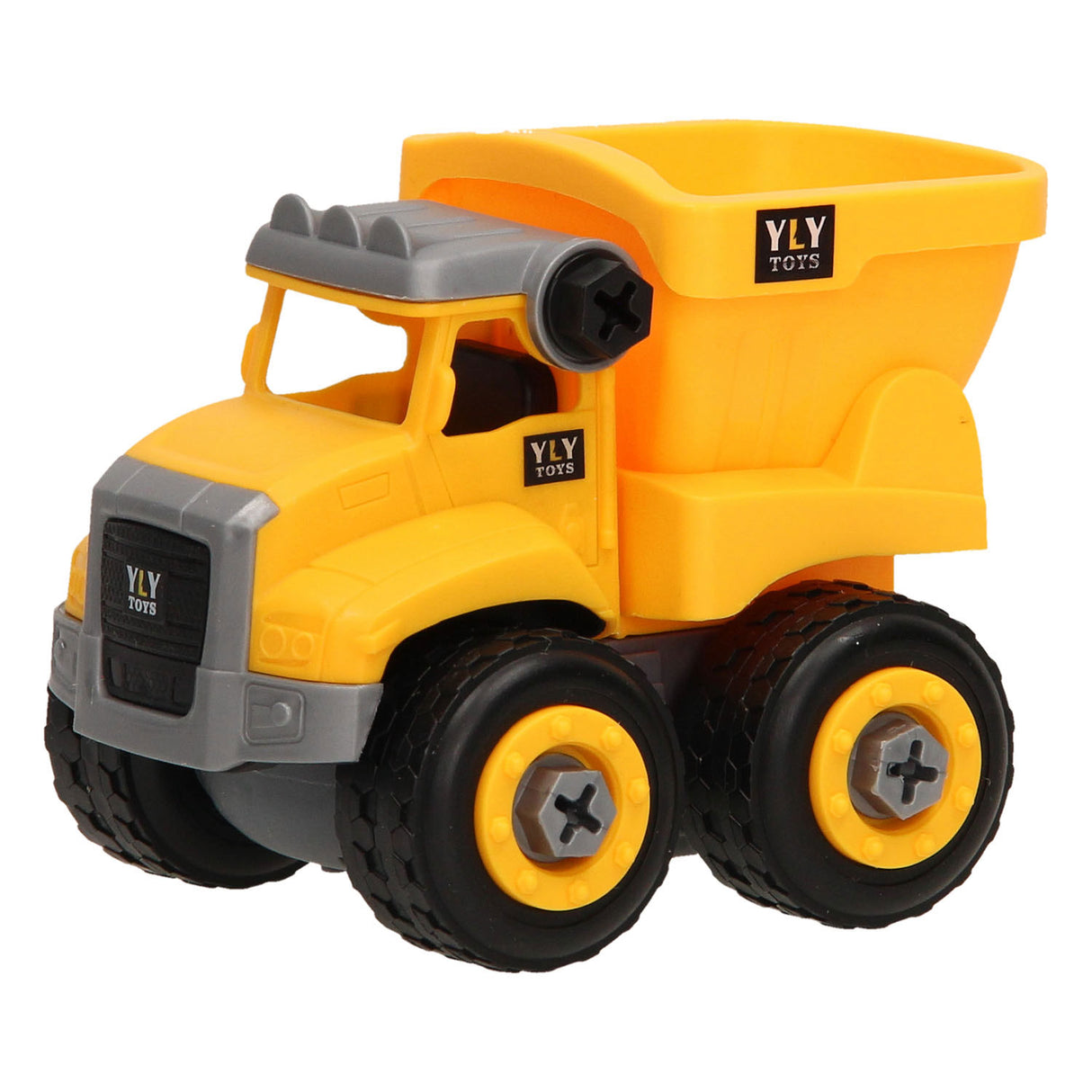 Work vehicle in storage case - yellow