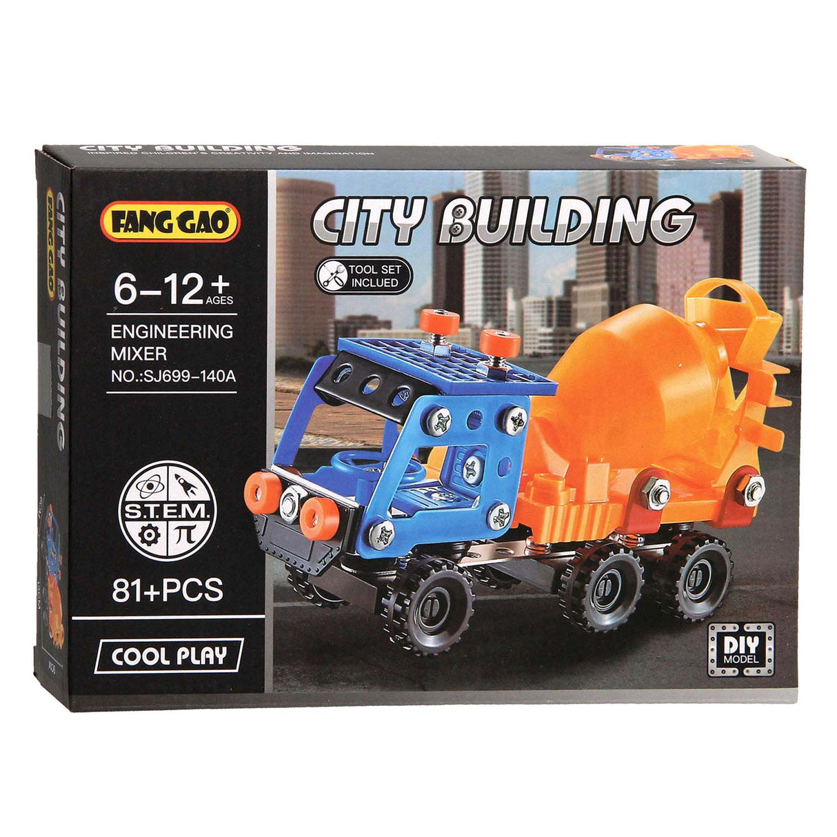 Construction set silo wagon, 81 pcs.