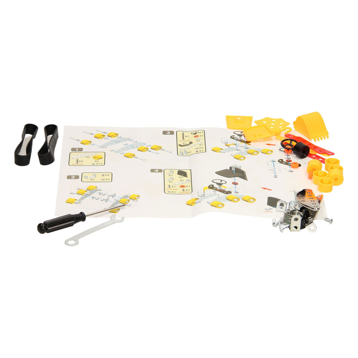 Construction set mini excavator tracks, 93dlg.