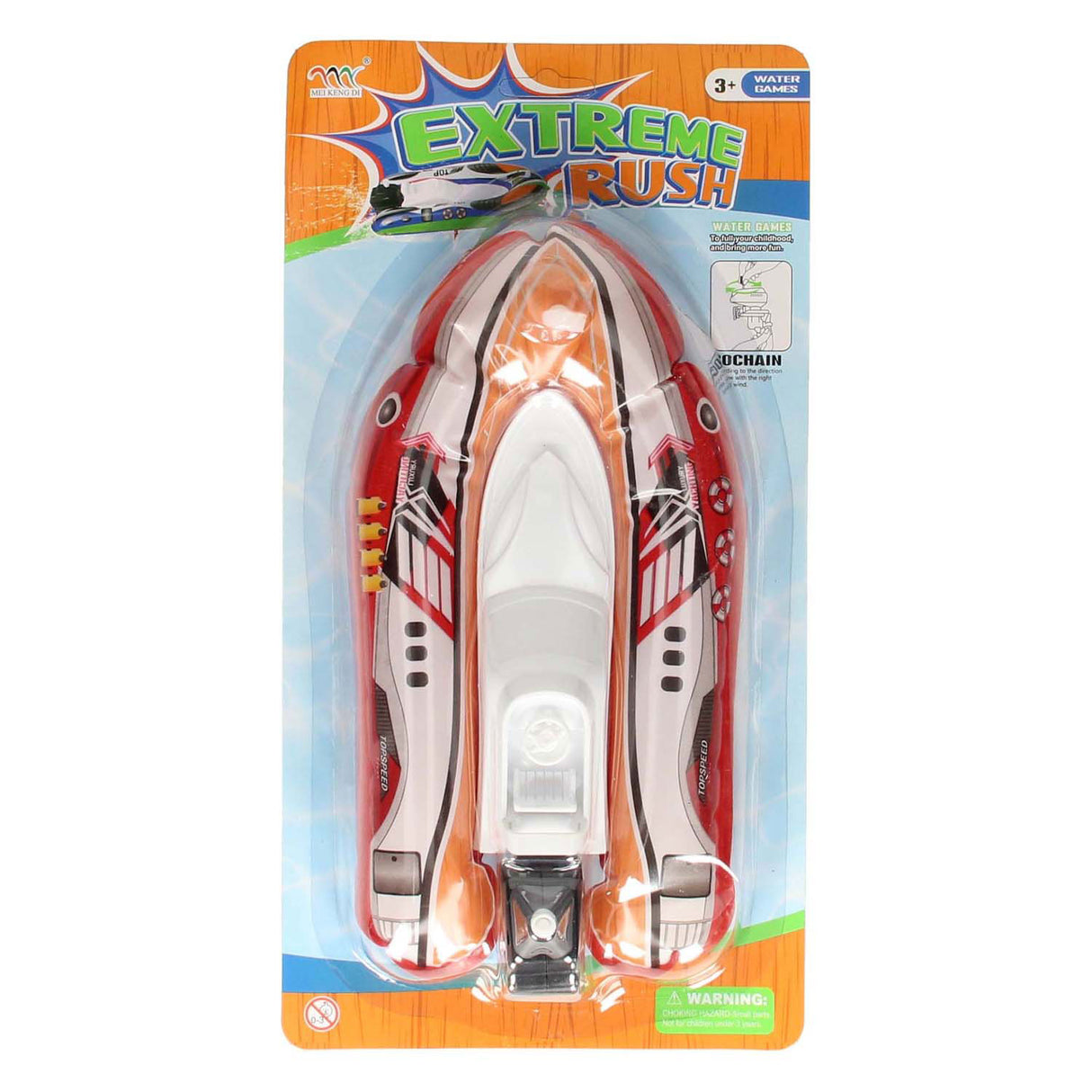 Wind-up speedboat