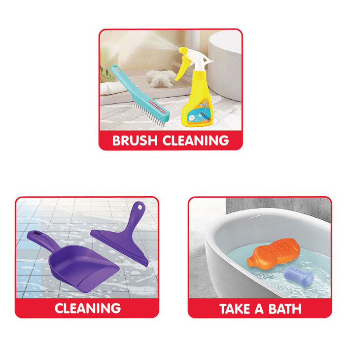 Bathroom cleaning set, 9 pcs.