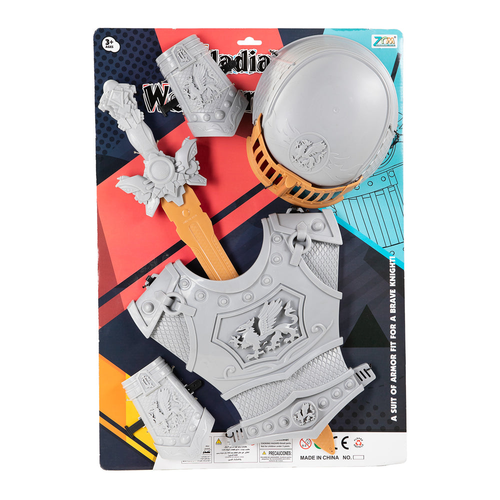Knight costume set with helmet and sword