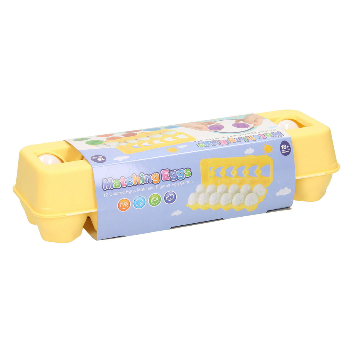 Matching eggs numbers set