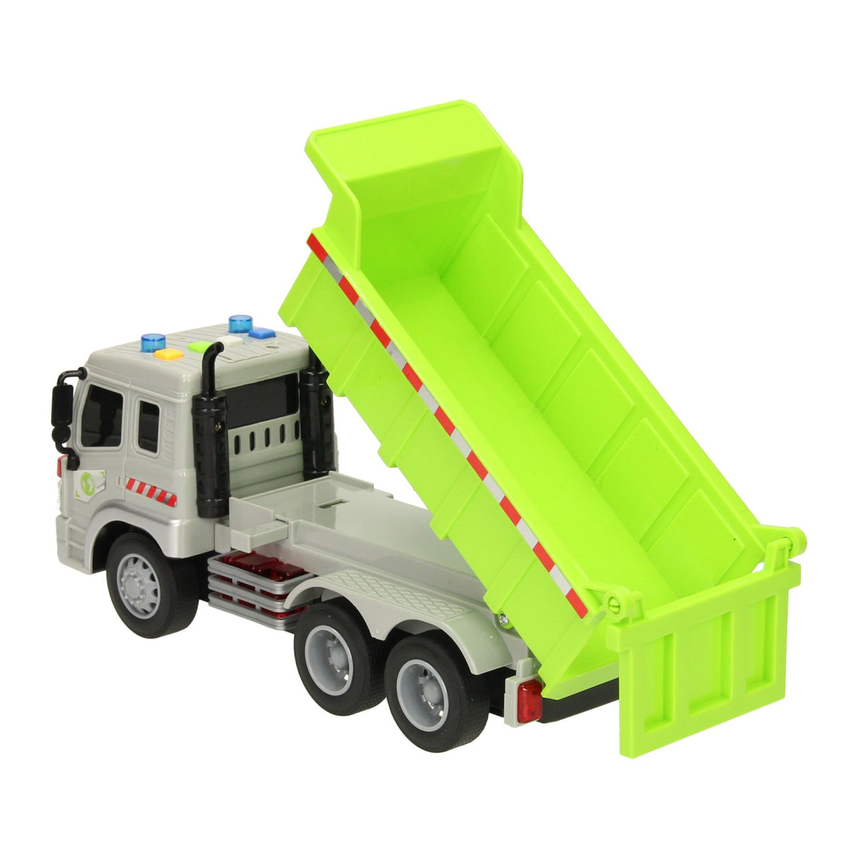 camion à benne basculante avec lumière et son