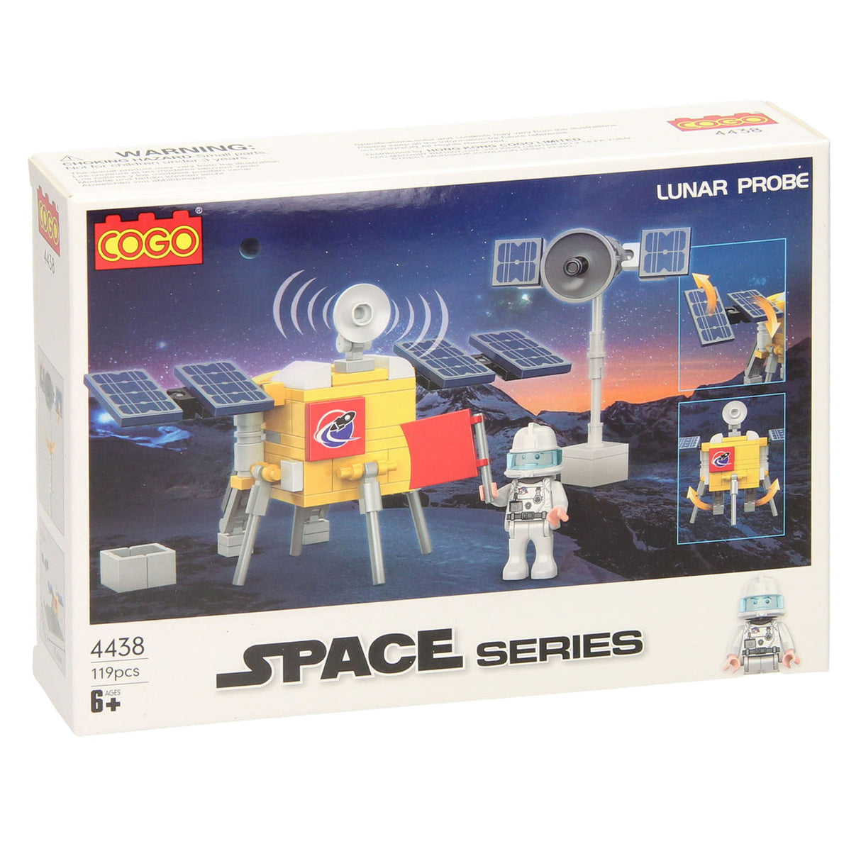 Moon mission construction set, 117 pcs