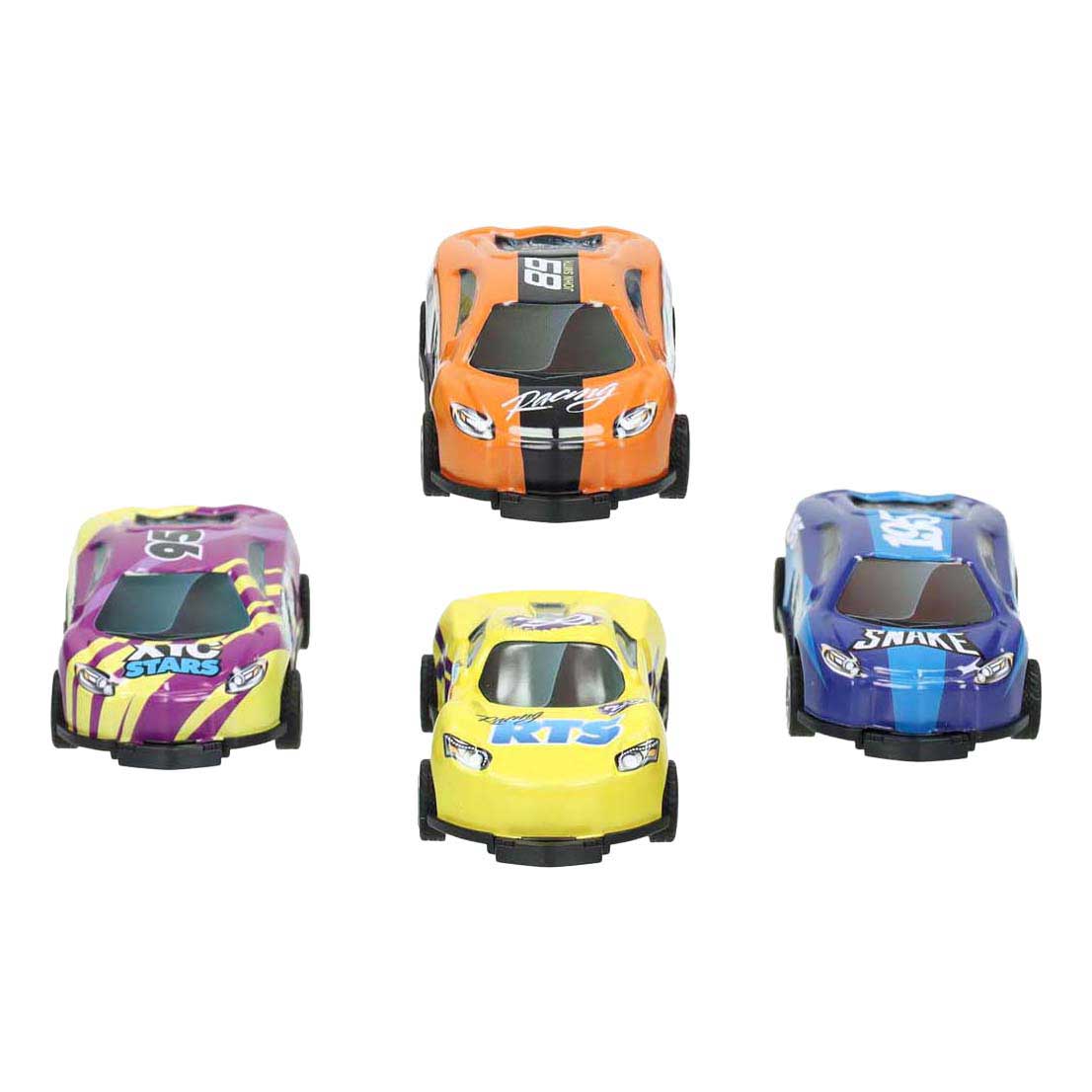 Race car backflip pull back set - 4 pcs.