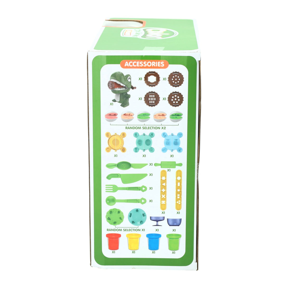 Dino clay set - 4 clay pots - 24 pcs.