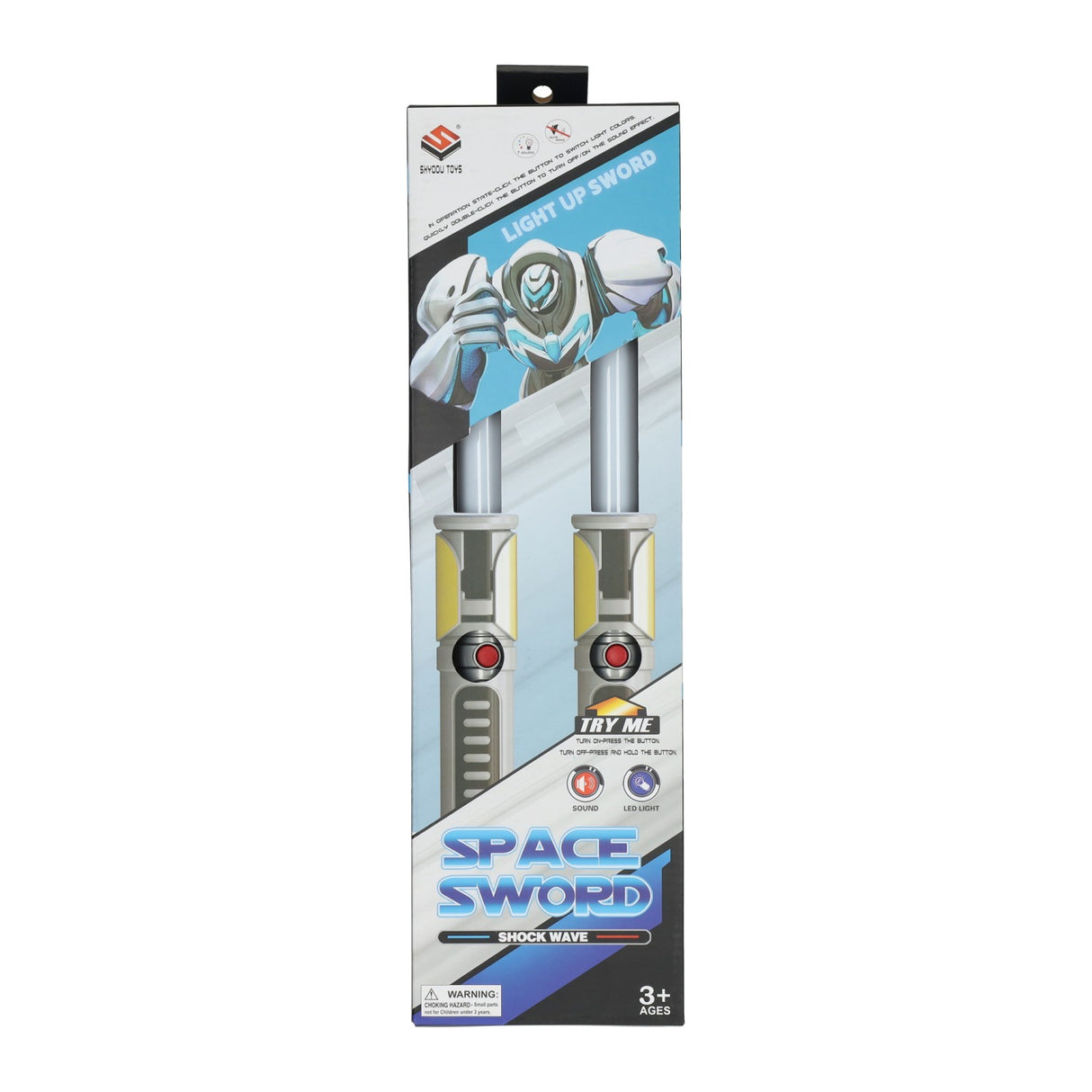 Space sword with light and sound - 2 pcs.