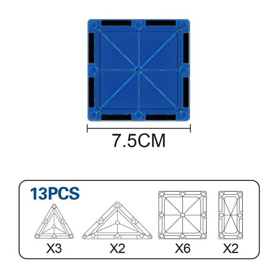 Magnetic panel construction set - 13 pcs.