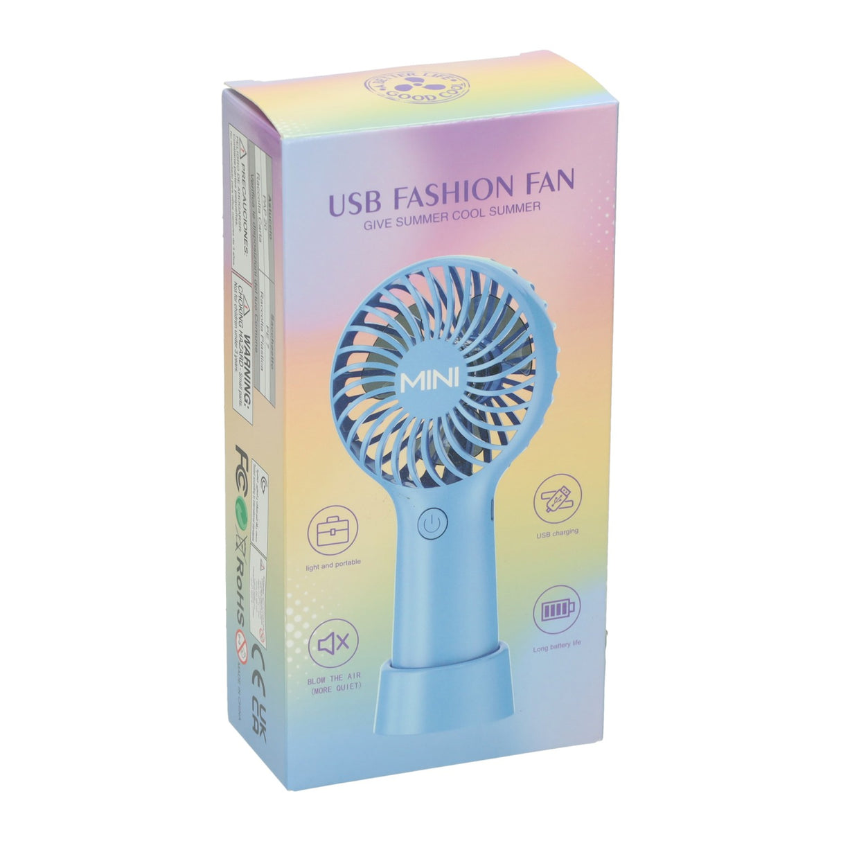 Mini rechargeable hand fan