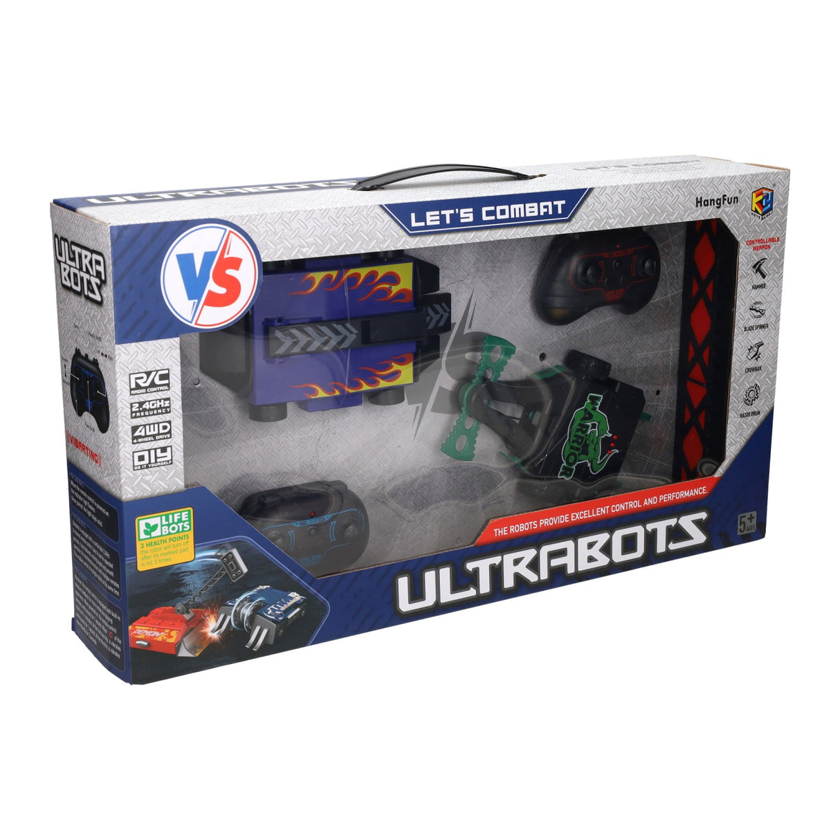 RC battle robots - set of 2 robots and arena