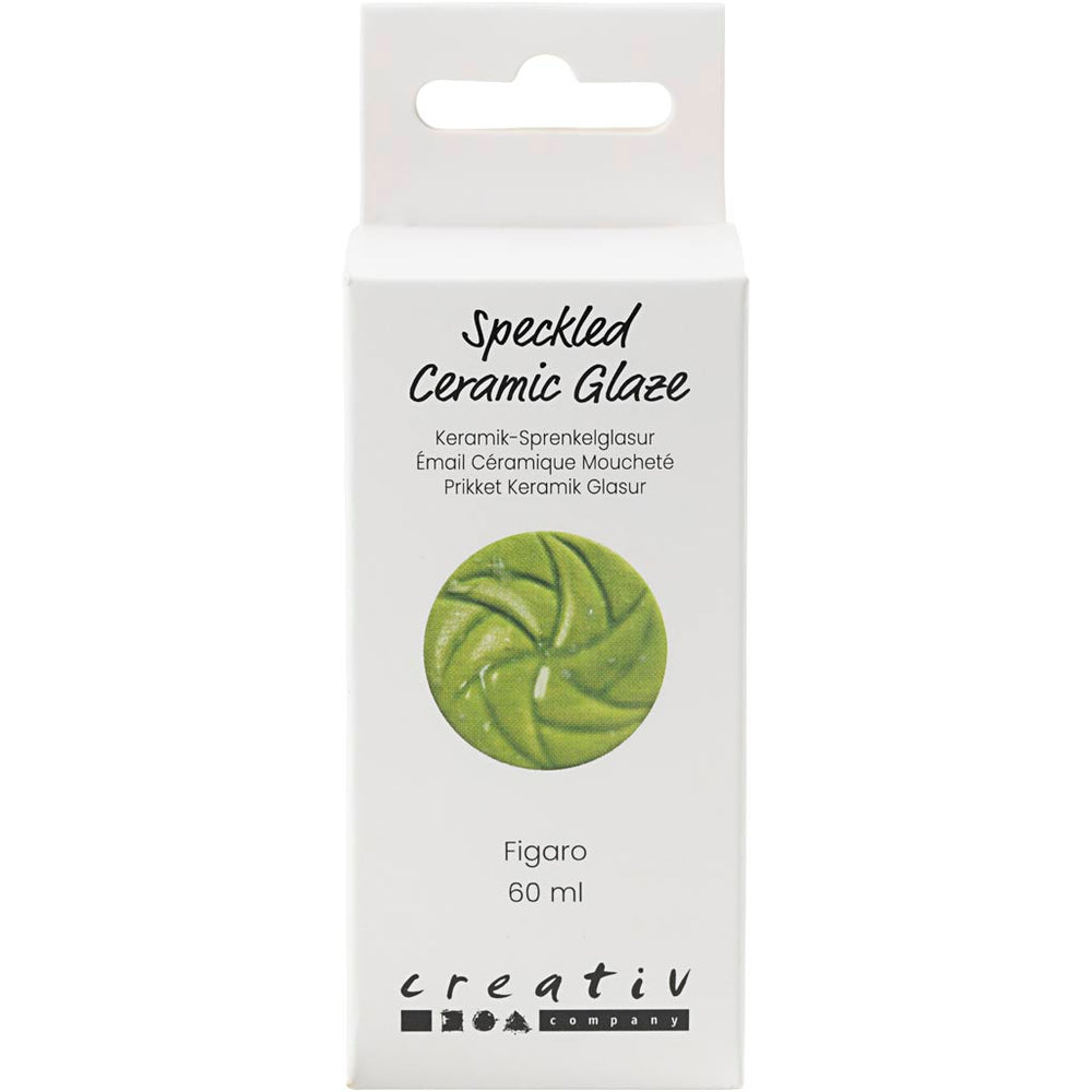 Creativ company speckled ceramic glaze, 999-1060 °c, opaque, figaro, 60 ml 1 bottle