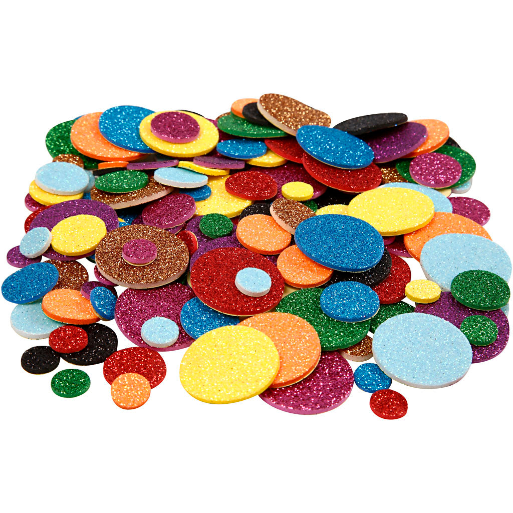 Creativ company foam circles, d 12+20+32 mm, 1000 pieces 1 box
