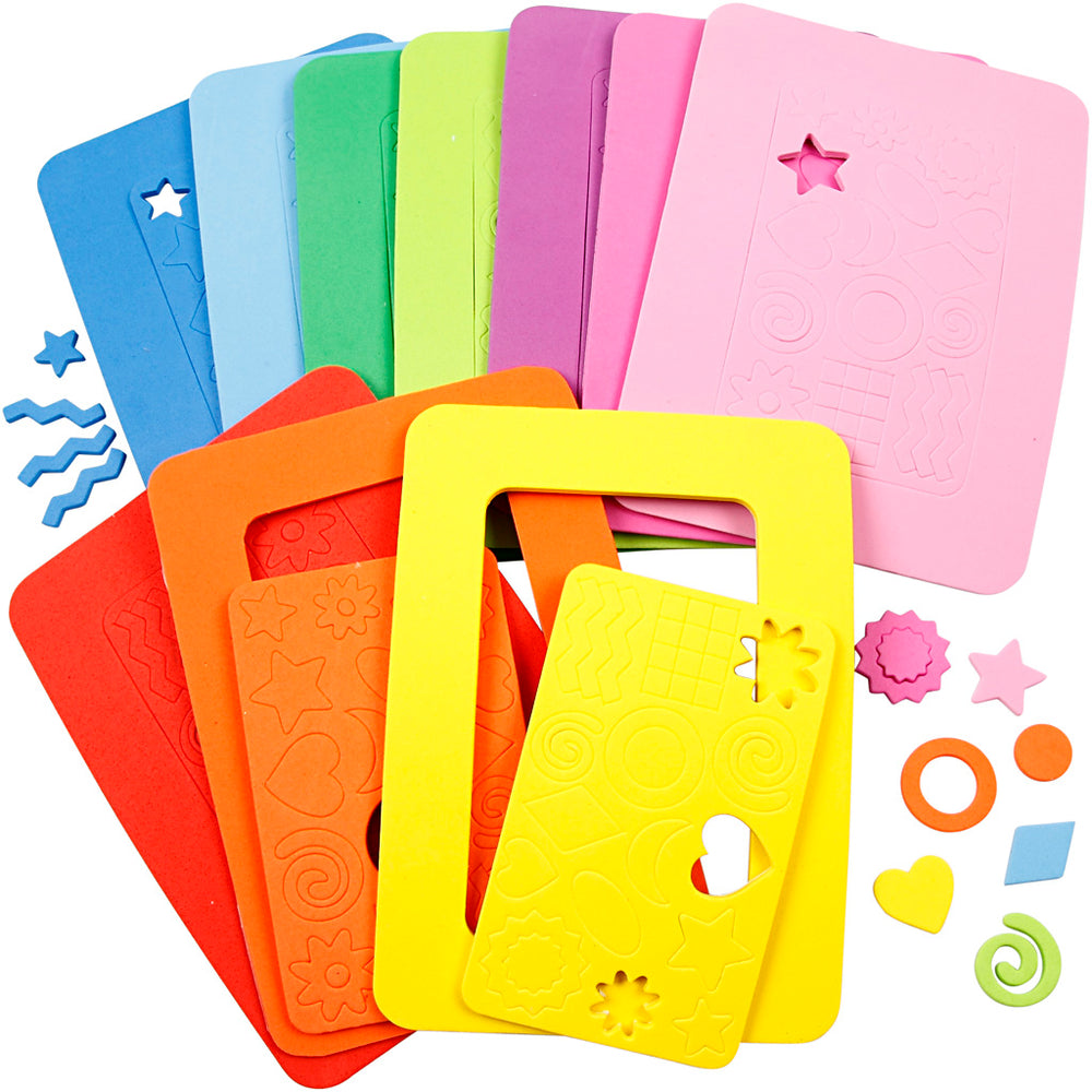 Creativ company eva foam photo frames, size 13x18 cm, 10 div 1 box