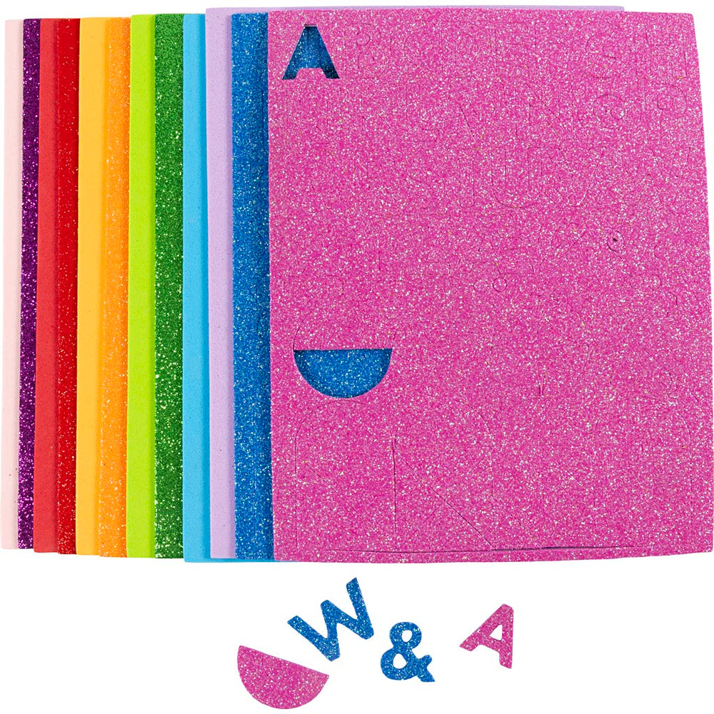 Creativ company foam sheets, size 14x25 cm, thickness 2 mm, colorful, 12 sheets 1 box