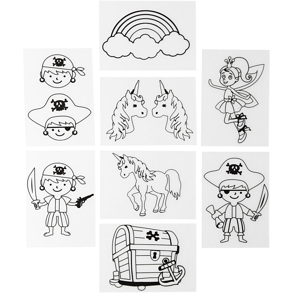 Creativ company shrink foil sheets with motifs, sheet 10.5x14.5 cm, thickness 0.3 mm, 36 sheets 1 box