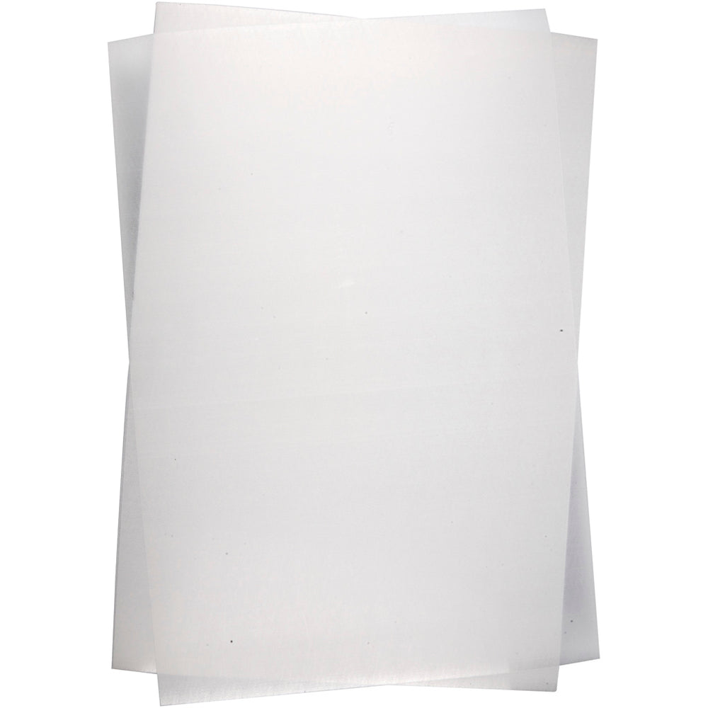 Creativ company shrink film sheets, 20x30 cm sheet, 0.3 mm thick, transparent gloss, 100 sheets, 1 box
