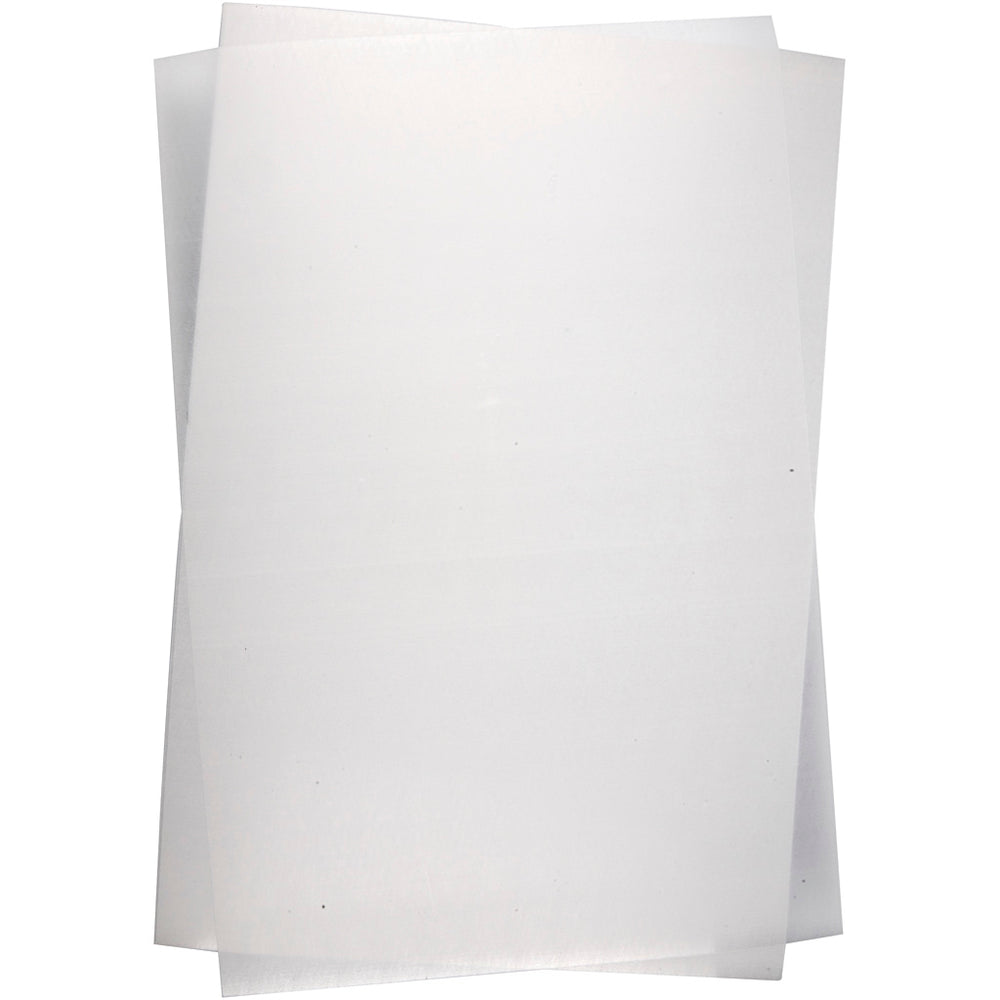 Creativ company shrink film sheets, 20x30 cm sheet, 0.3 mm thick, matt transparent, 100 sheets, 1 box