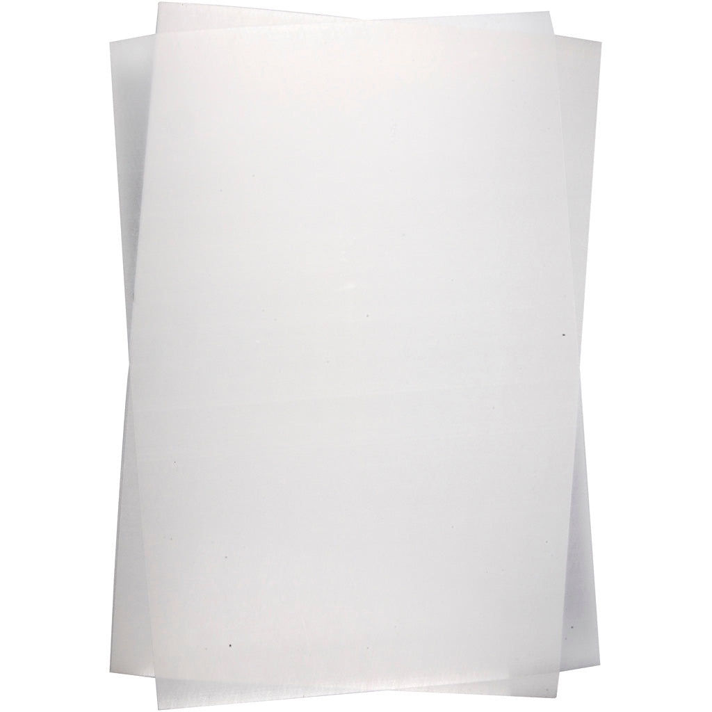 Creativ company shrink film sheets, 20x30 cm sheet, 0.3 mm thick, matt transparent, 100 sheets, 1 box