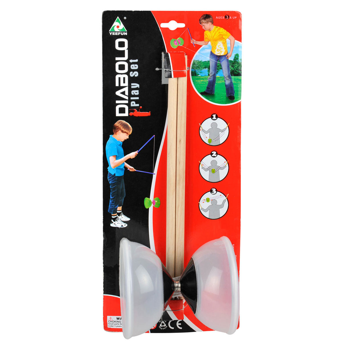 Diabolo large transparent