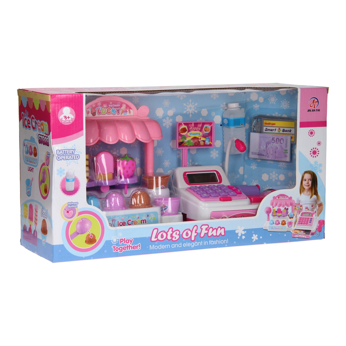 Ice cream shop with cash register