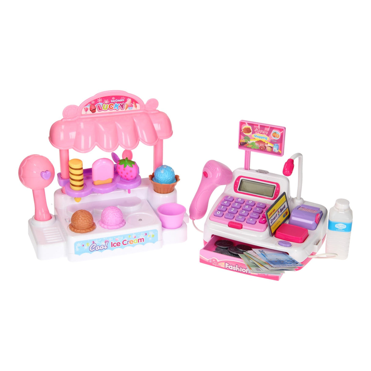 Ice cream shop with cash register