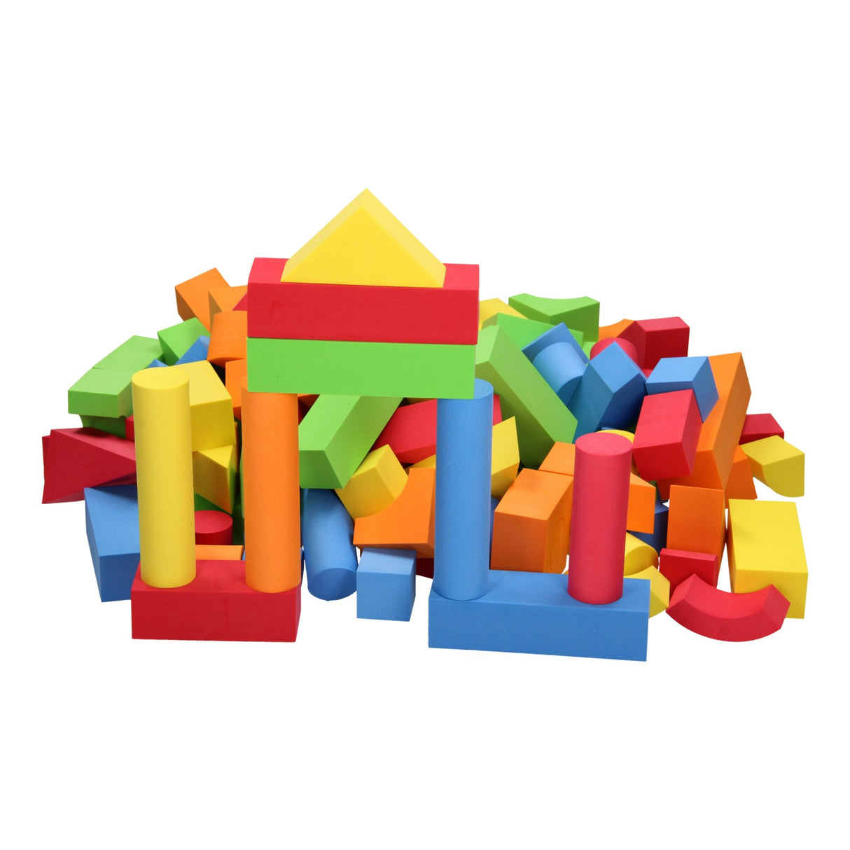 Foam building blocks, 131 pcs.