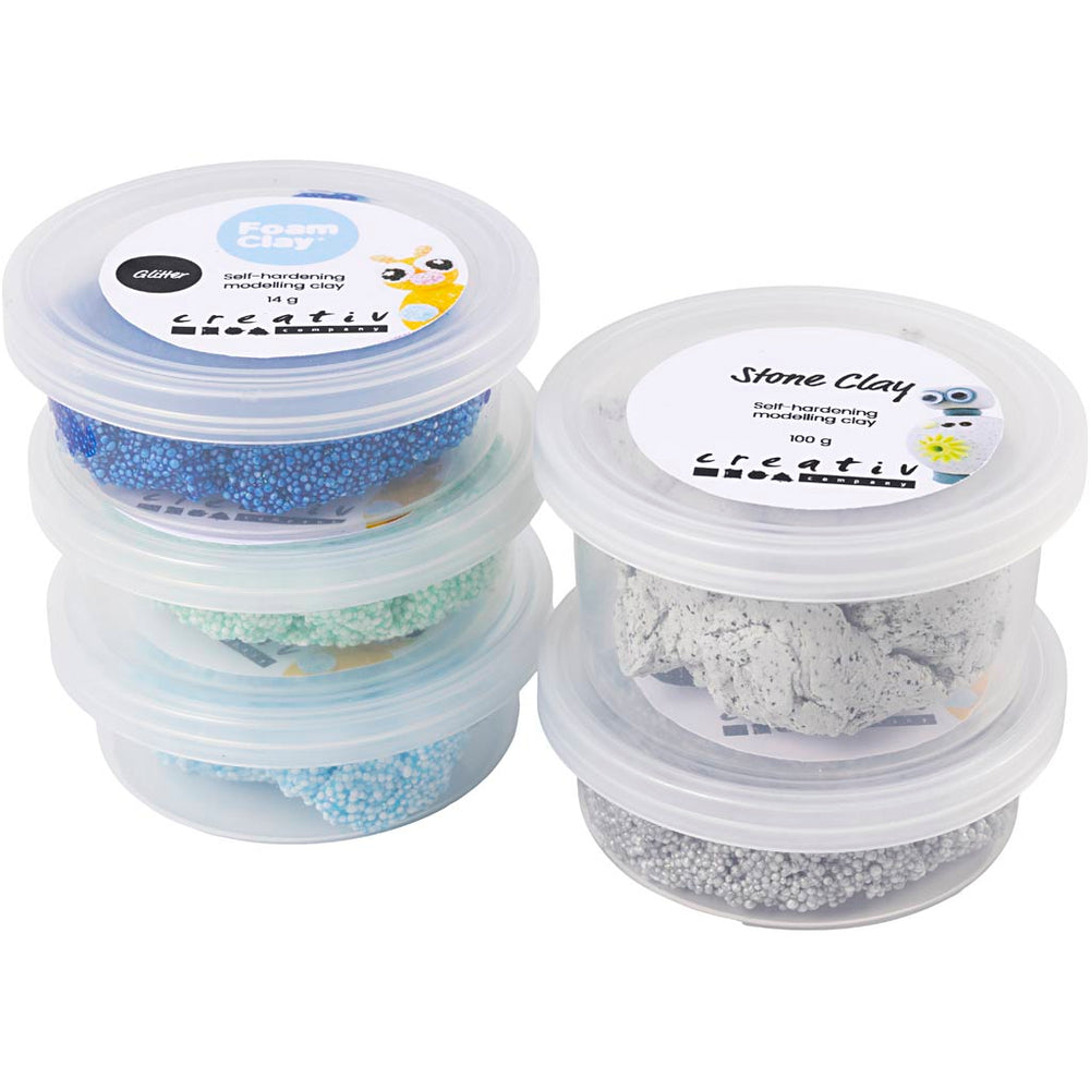 Creativ company stone clay mix, blue green harmony, 1 box