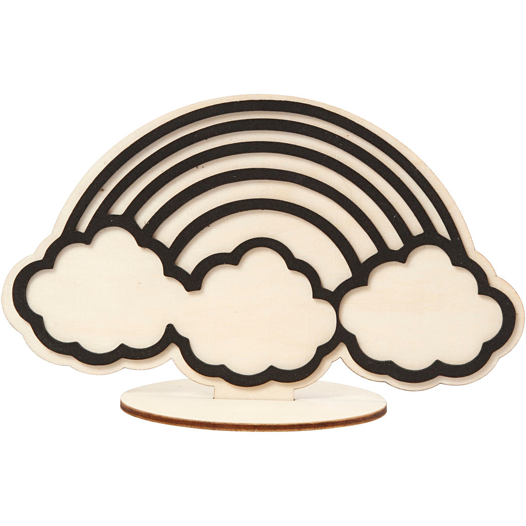 Creativ company figure to decorate, rainbow, h: 10.5 cm, 1 piece