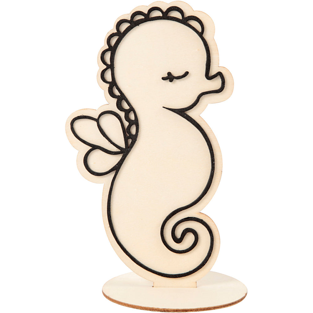 Creativ company figure to decorate, seahorse, h: 18 cm, 1 piece