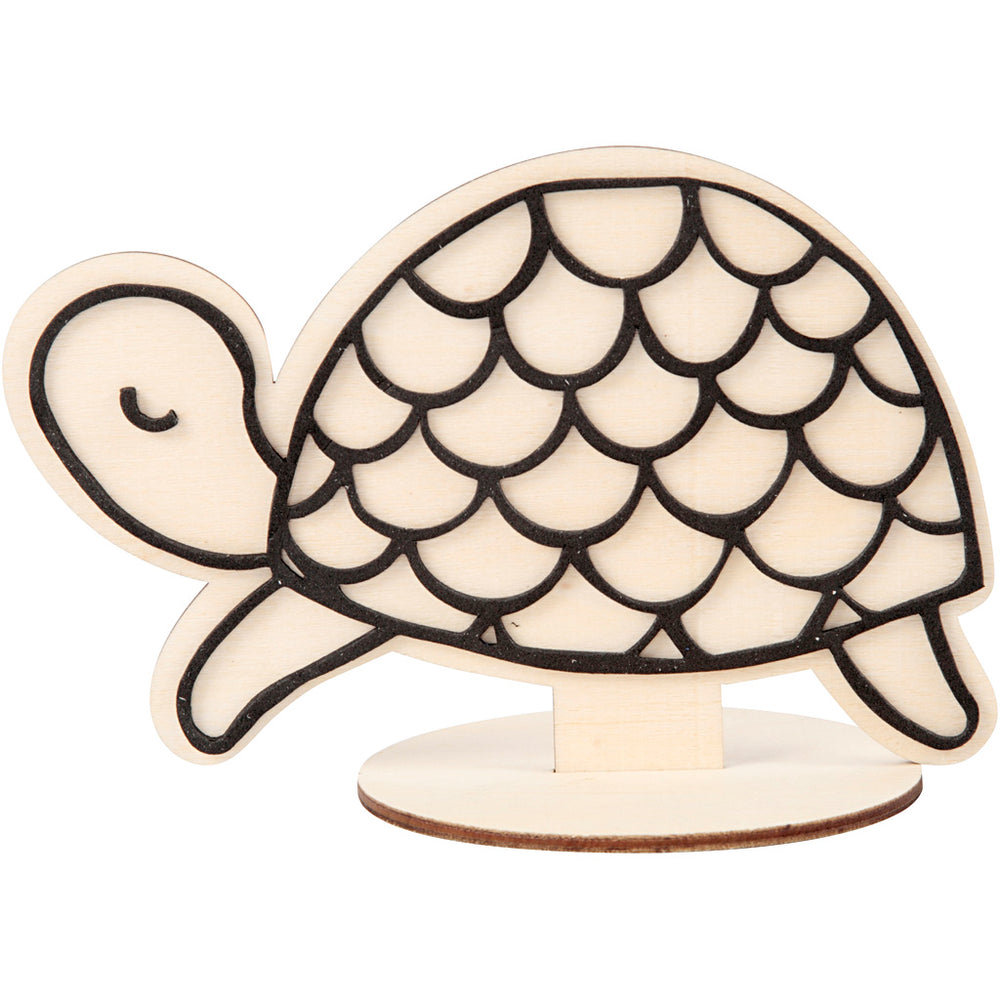Creativ company figure to decorate, turtle, h: 10 cm, 1 piece