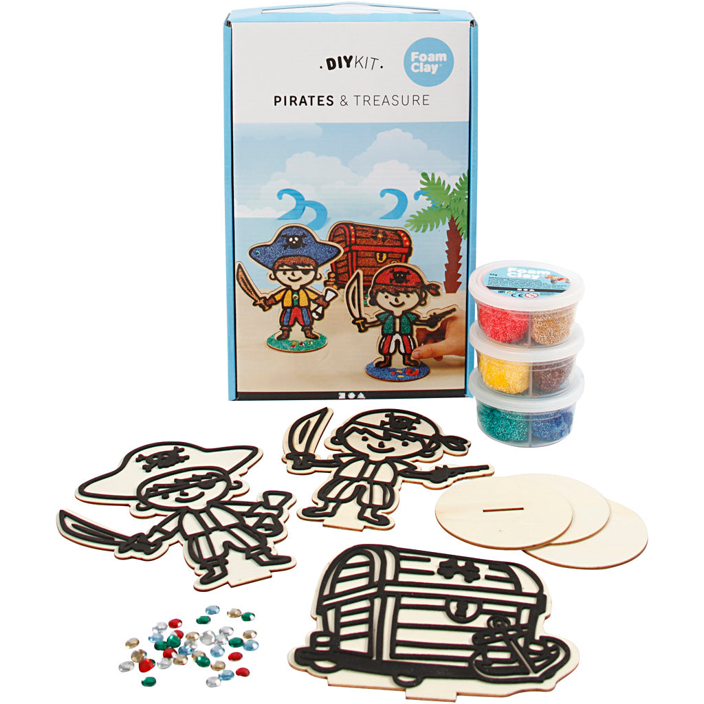 Foam clay pirates, 1 set