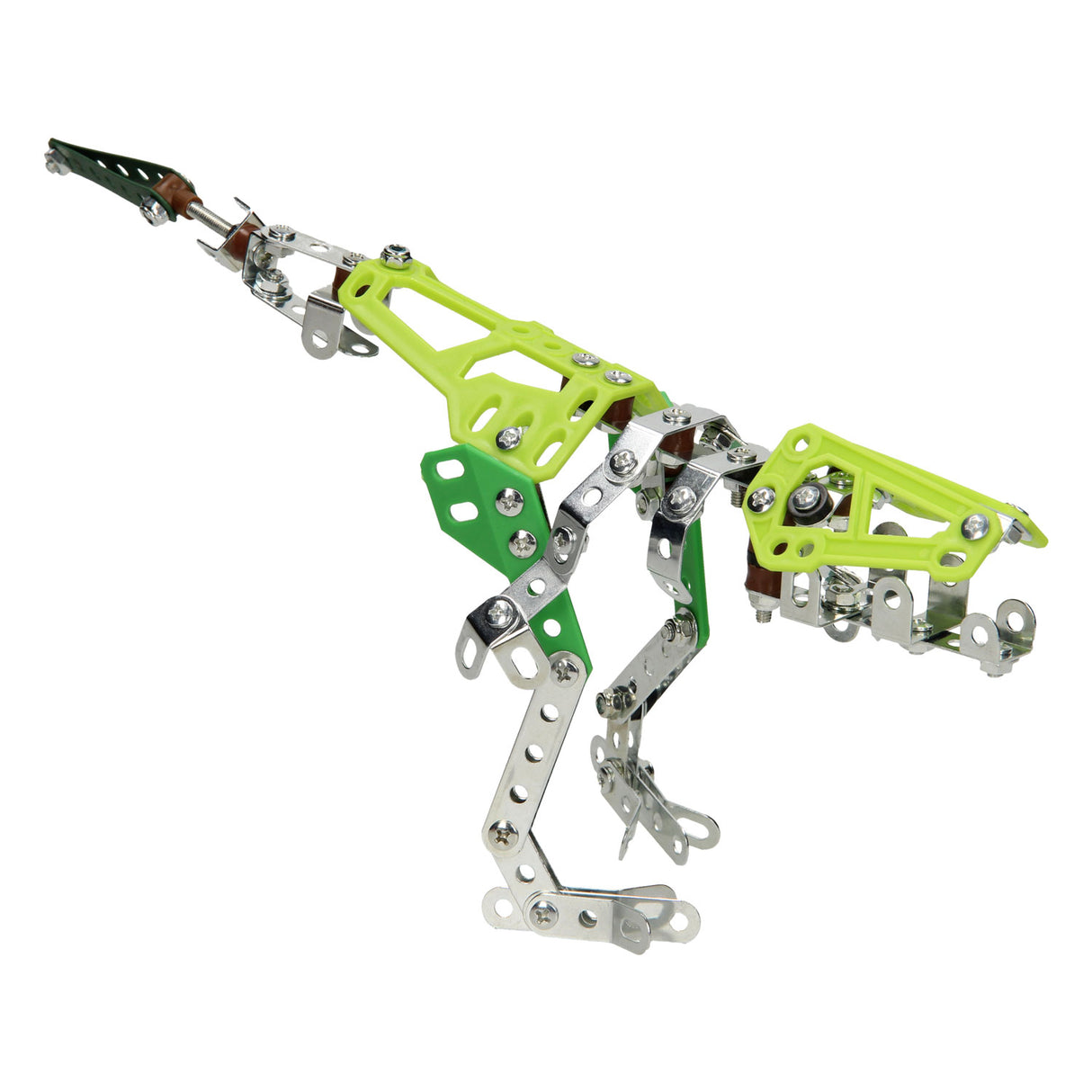 Zestaw konstrukcyjny metalowy dinozaur, 171 elementów.