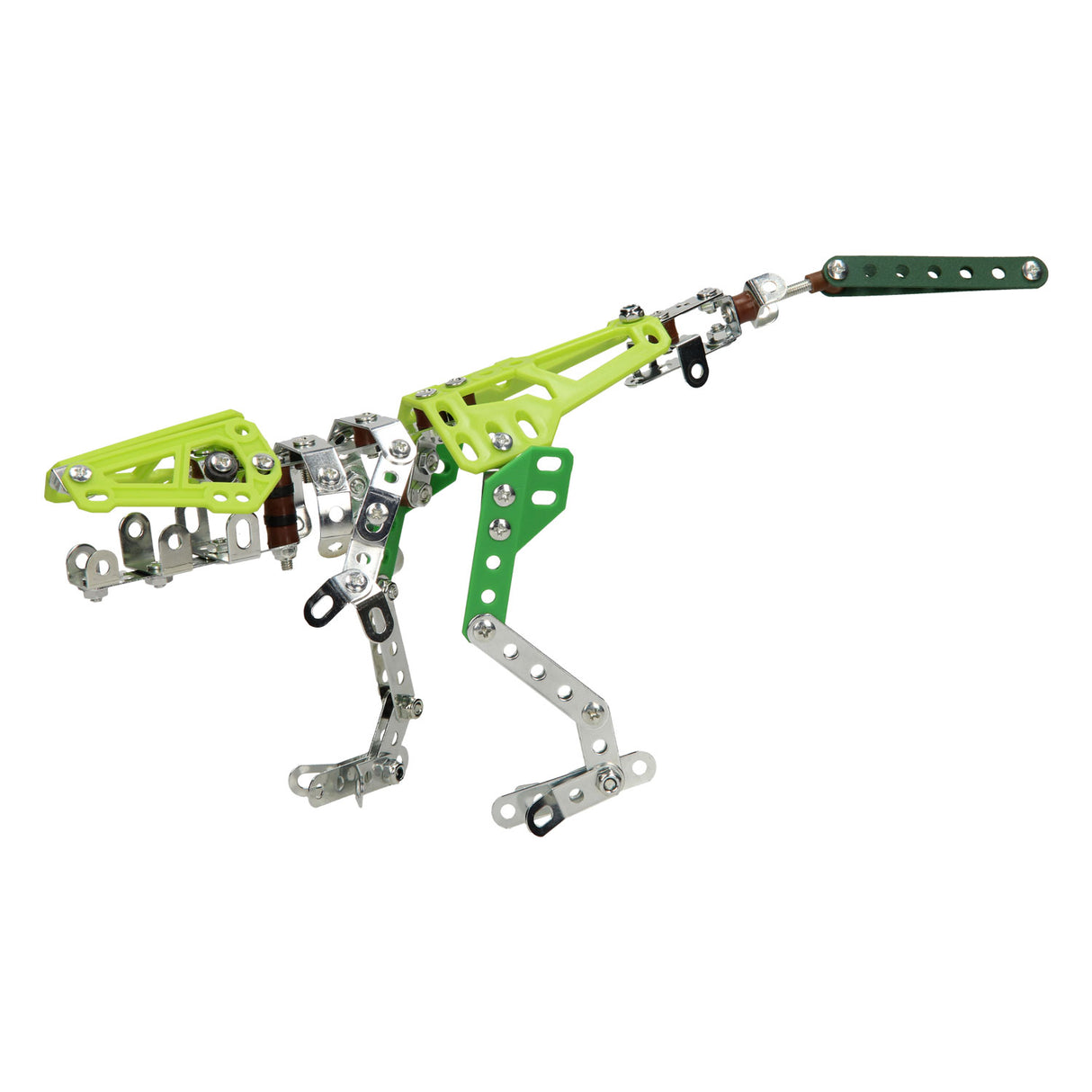 Zestaw konstrukcyjny metalowy dinozaur, 171 elementów.