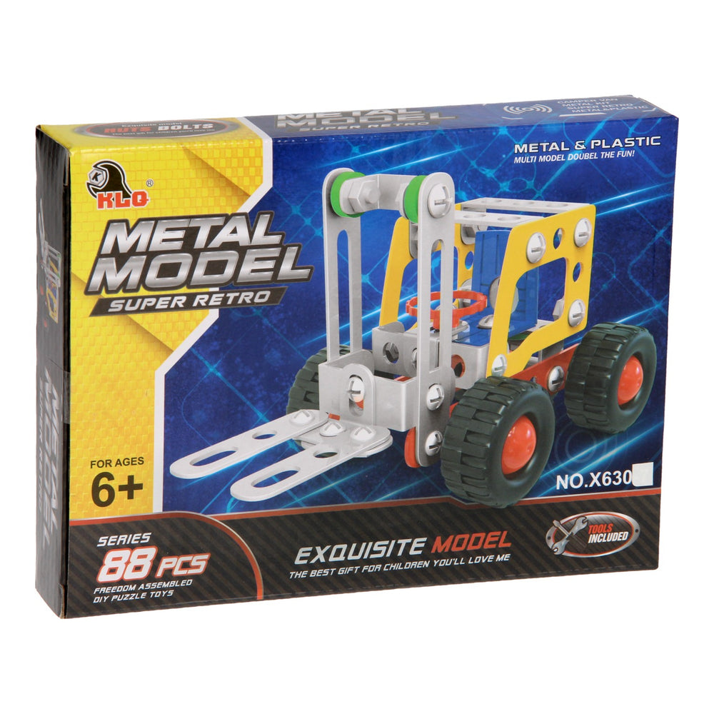Metal construction set - forklift, 88 pcs.