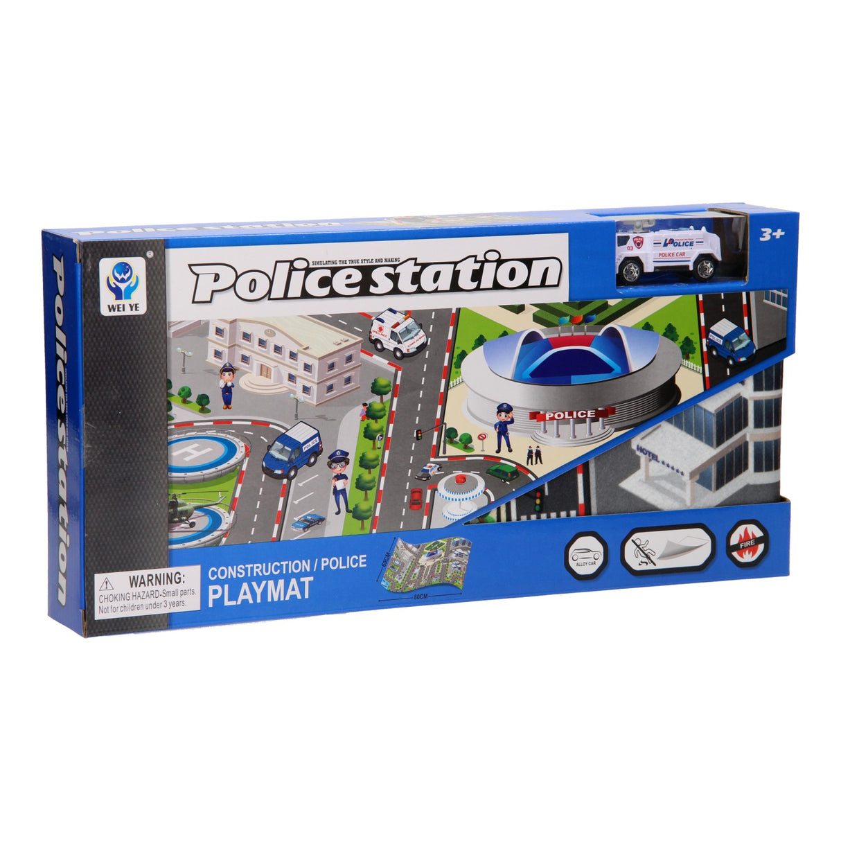 Police Play Mat with Car