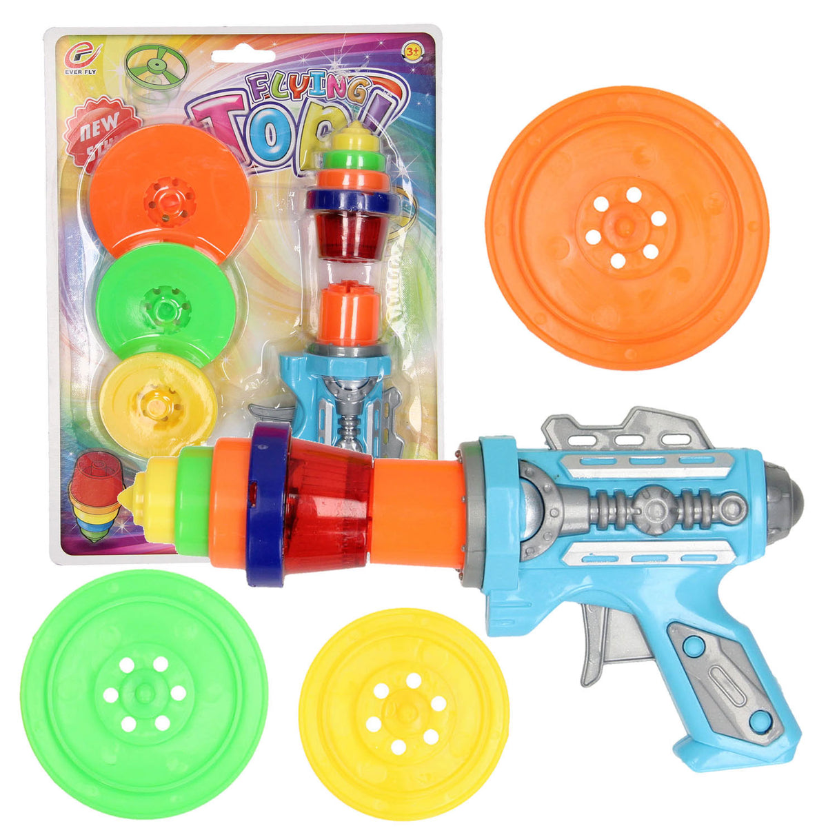 Shooting top with light stackable