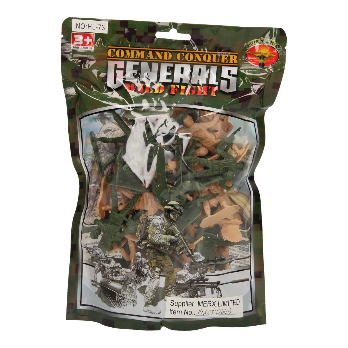 Soldiers Camouflage in Bag 40 pcs.