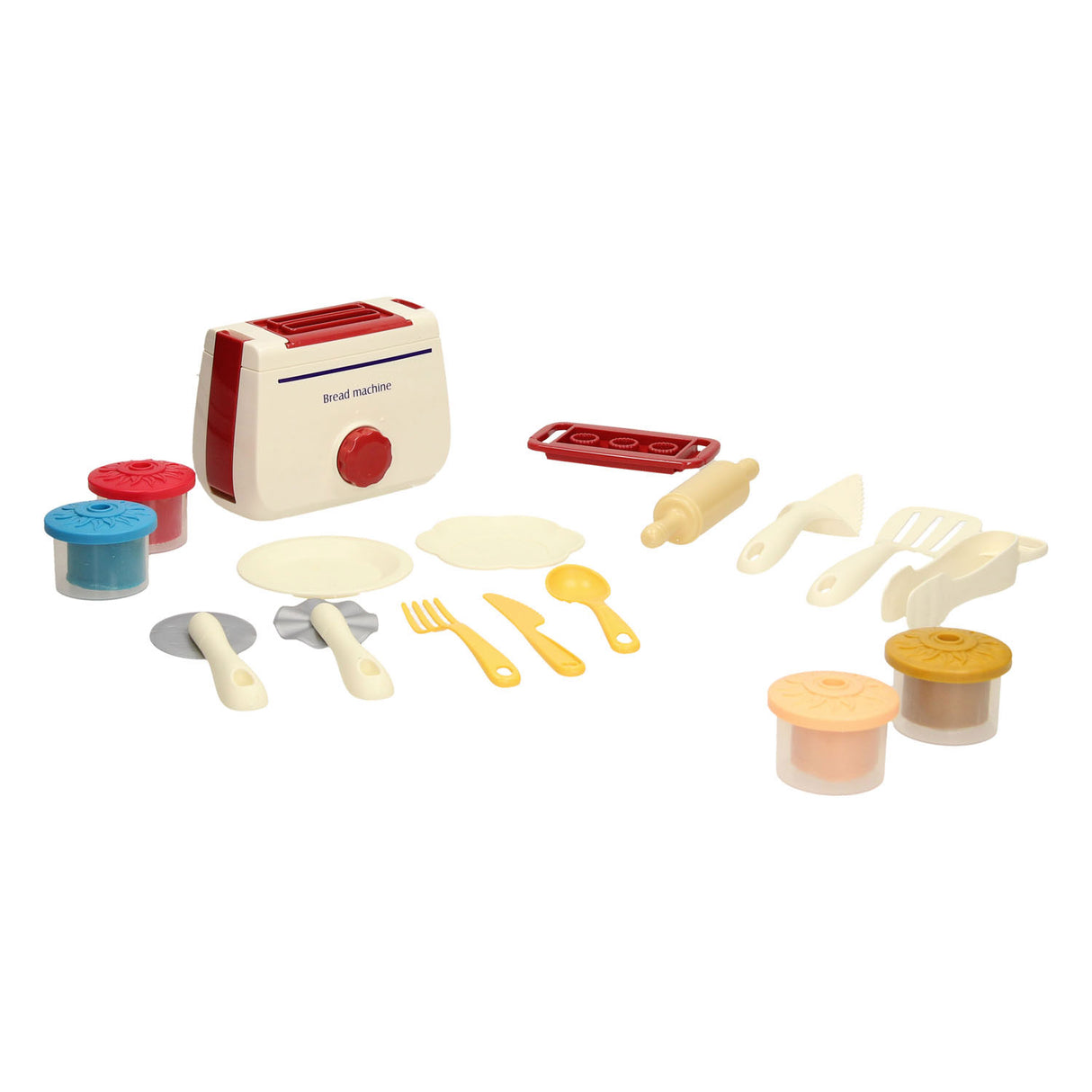 Tostapane in terracotta con accessori - 4 vasi di terracotta