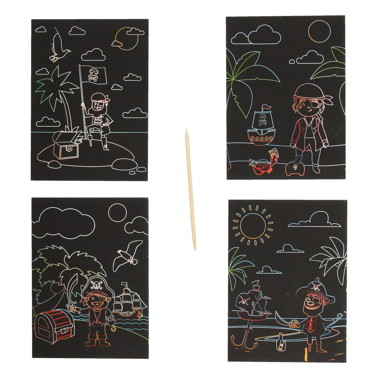 Scratch kaarten piraat