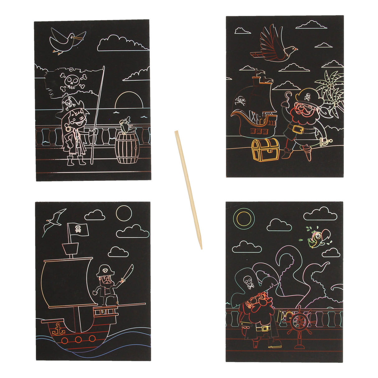 Scratch kaarten piraat
