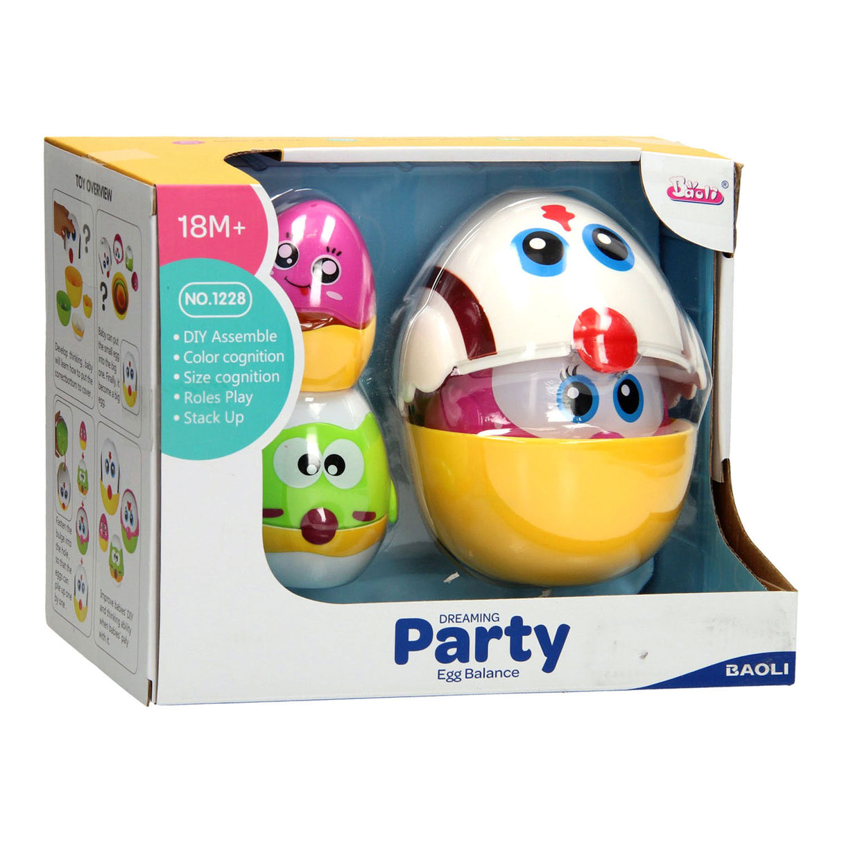 Balans och bunt med ägg 4 stycken