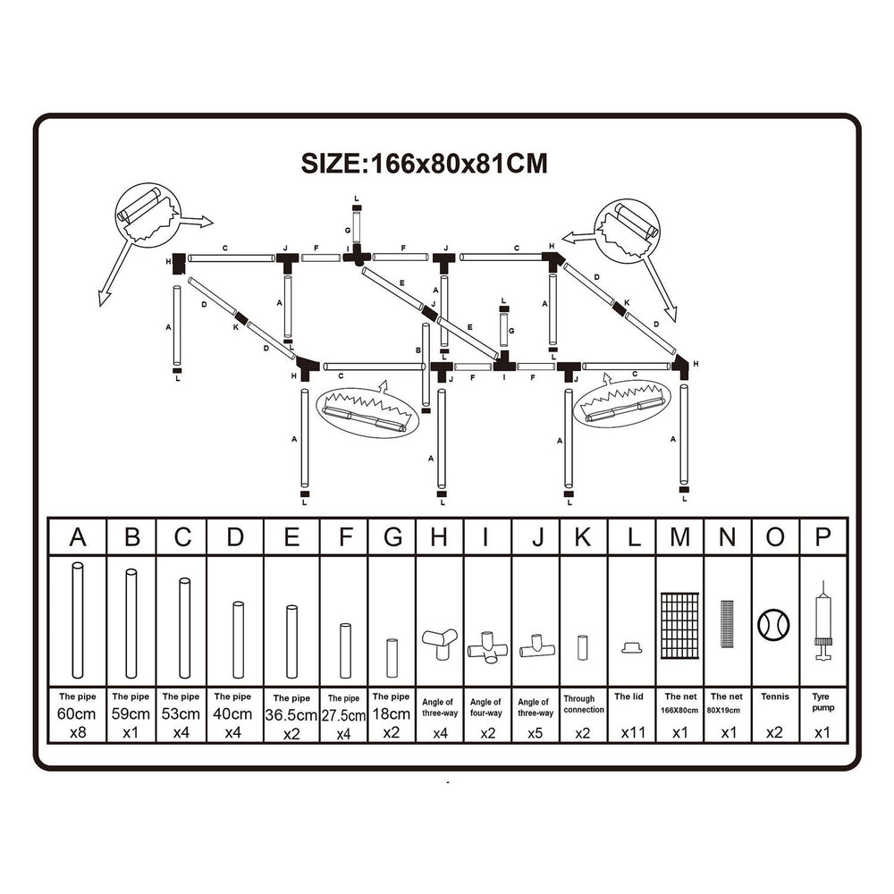 Dësch Tennis Set Boun