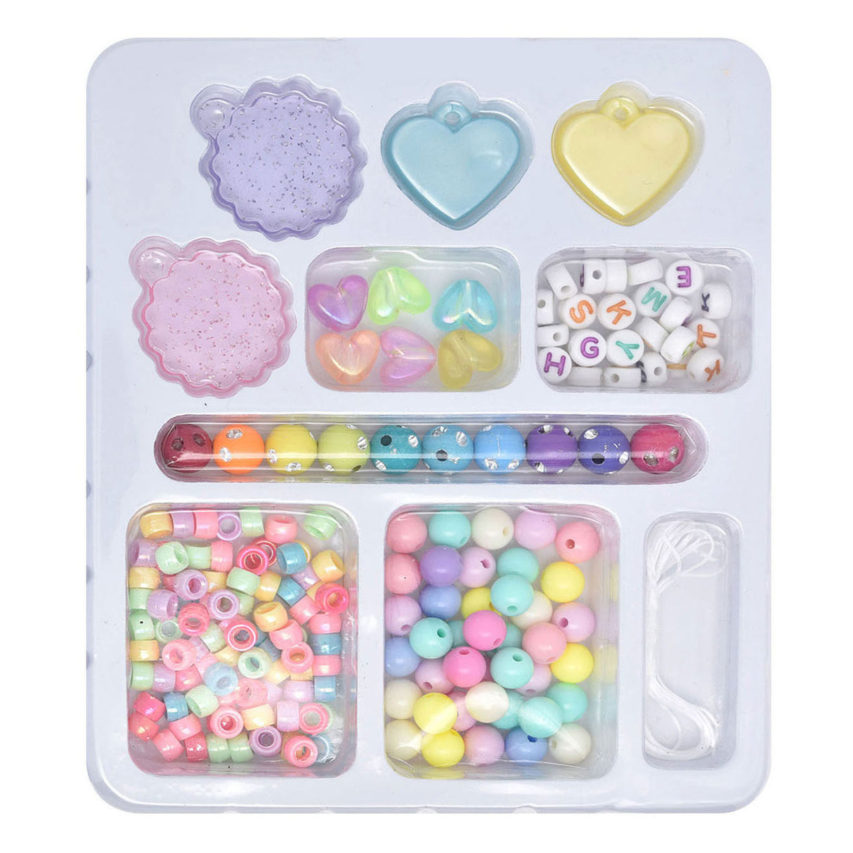 Stylish beads rainbow jewelry making