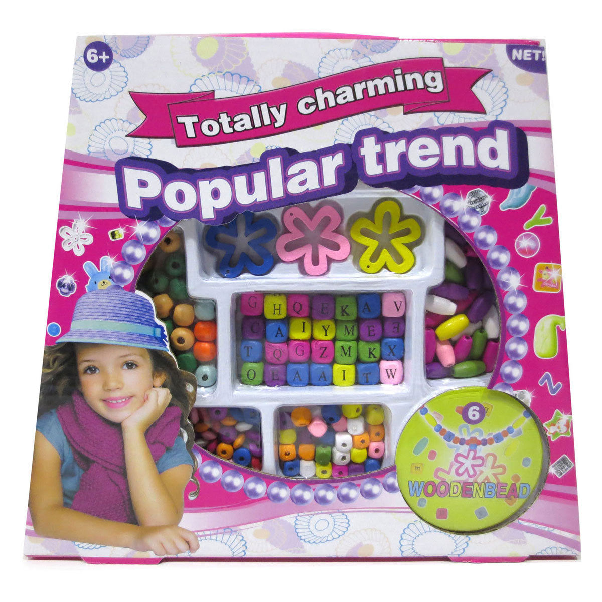 Wooden bead jewelry set