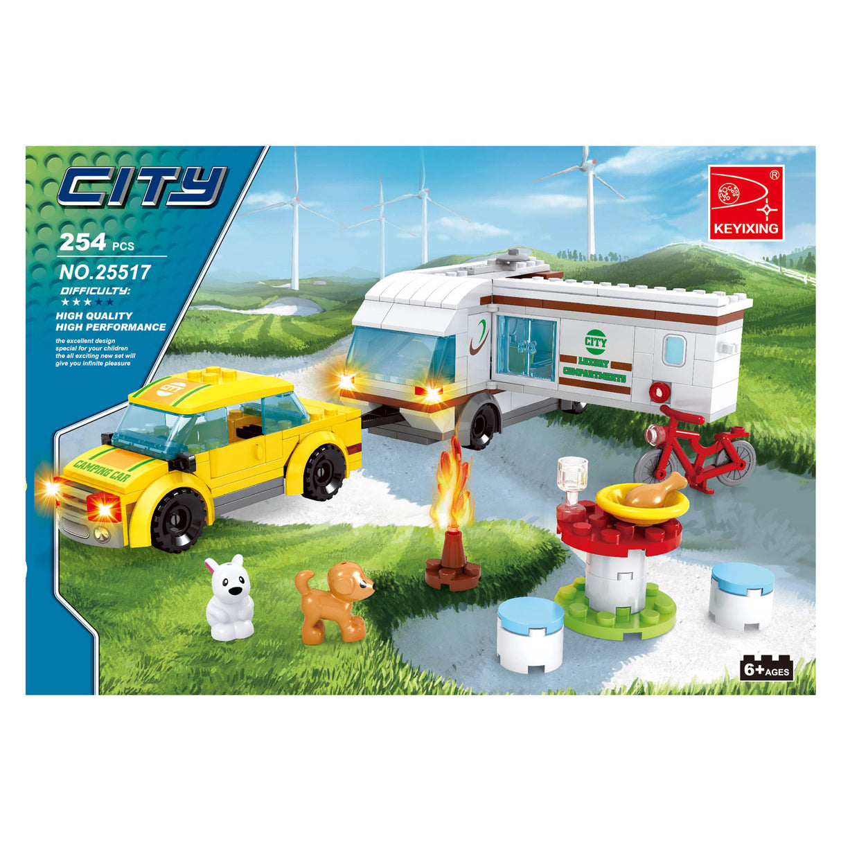 Construction set camping set - 254pcs.