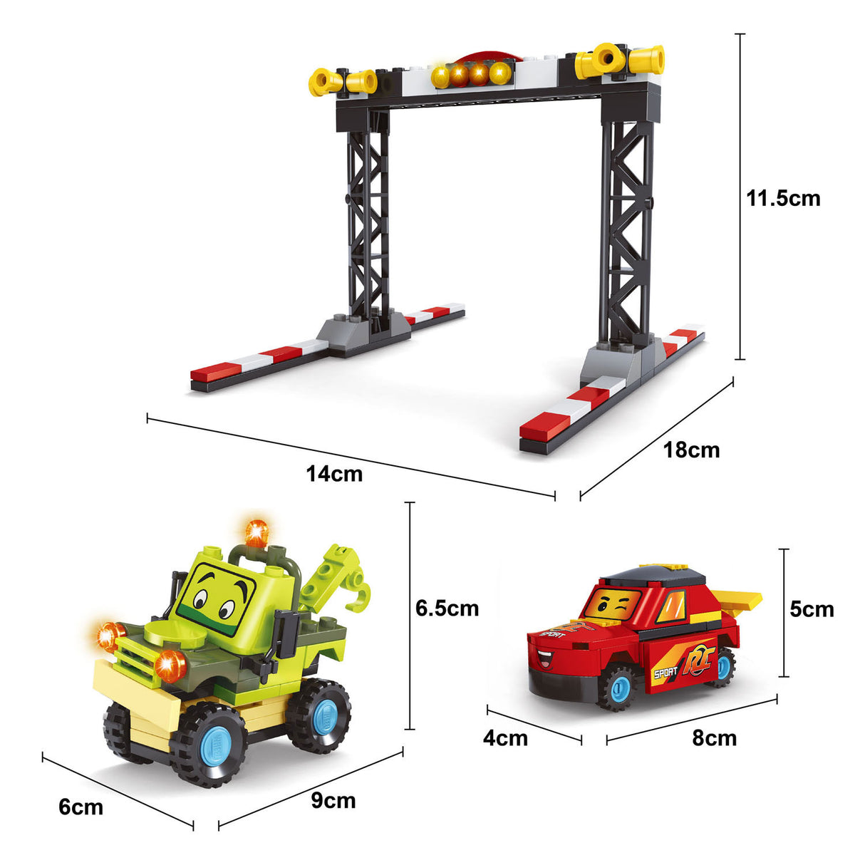 Car construction kit - 164 pcs.