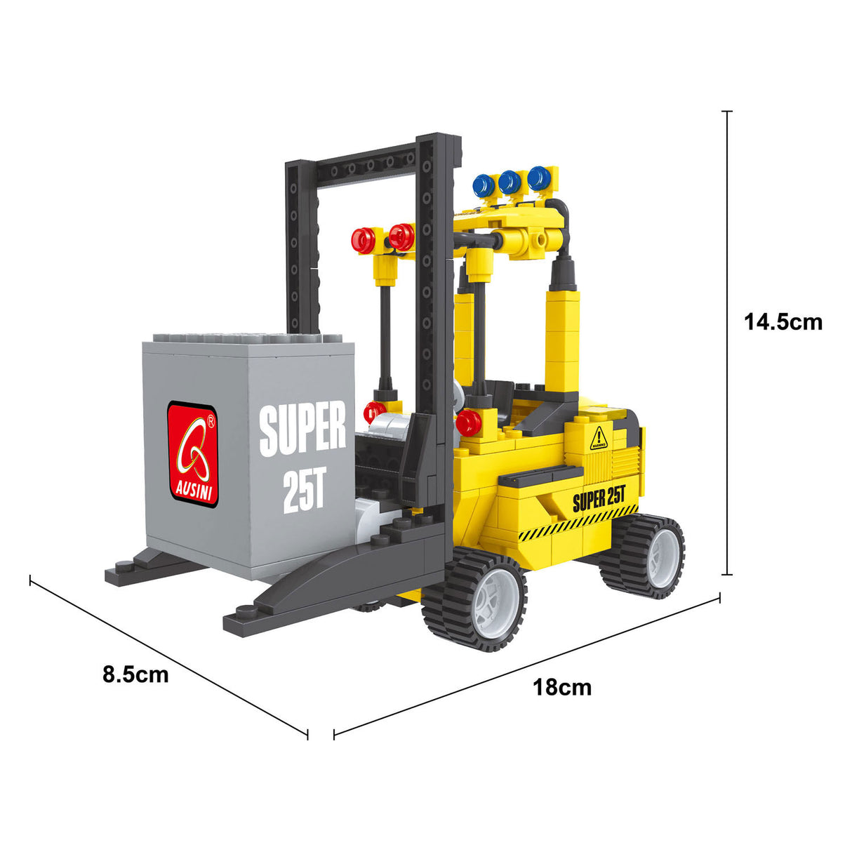 Forklift construction kit - 195 pcs.