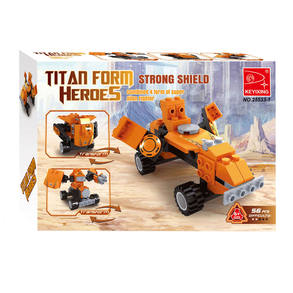 Bauset Titan-Fahrzeuge 3in1 - 56tlg.